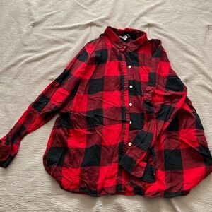 Red and Black Plaid flannel